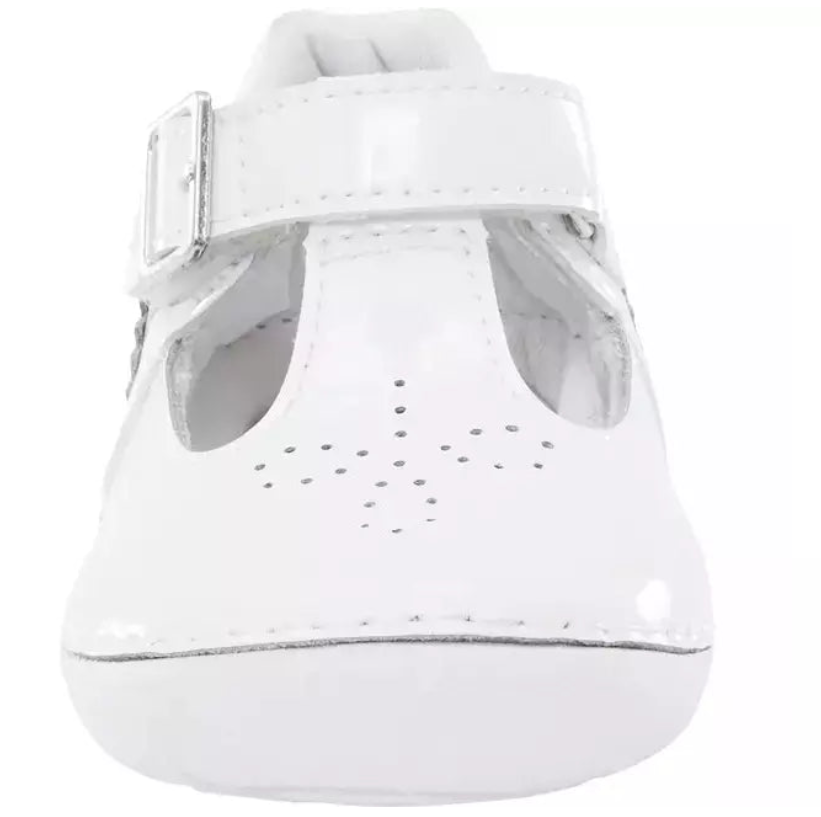 White Patent Lucianne T-Strap Mary Janes - stride rite