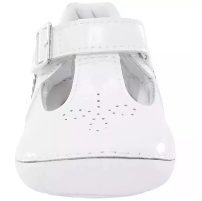 White Patent Lucianne T-Strap Mary Janes - stride rite