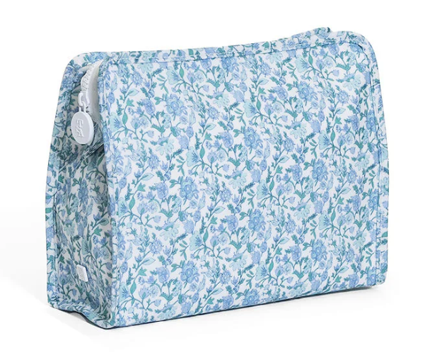 Hamptons Floral Large Roadie Zip Pouch - TRVL Design