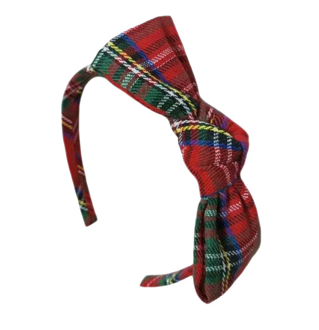 Tartan Plaid Bow Headband - Bits & Bows