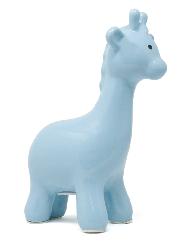Blue Giraffe Piggy Bank - Child to Cherish