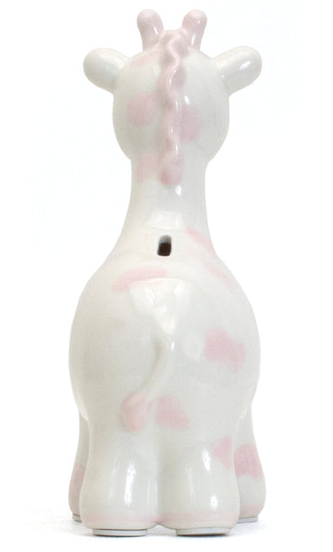 Pink Spotted Giraffe Piggy Bank - Child to Cherish