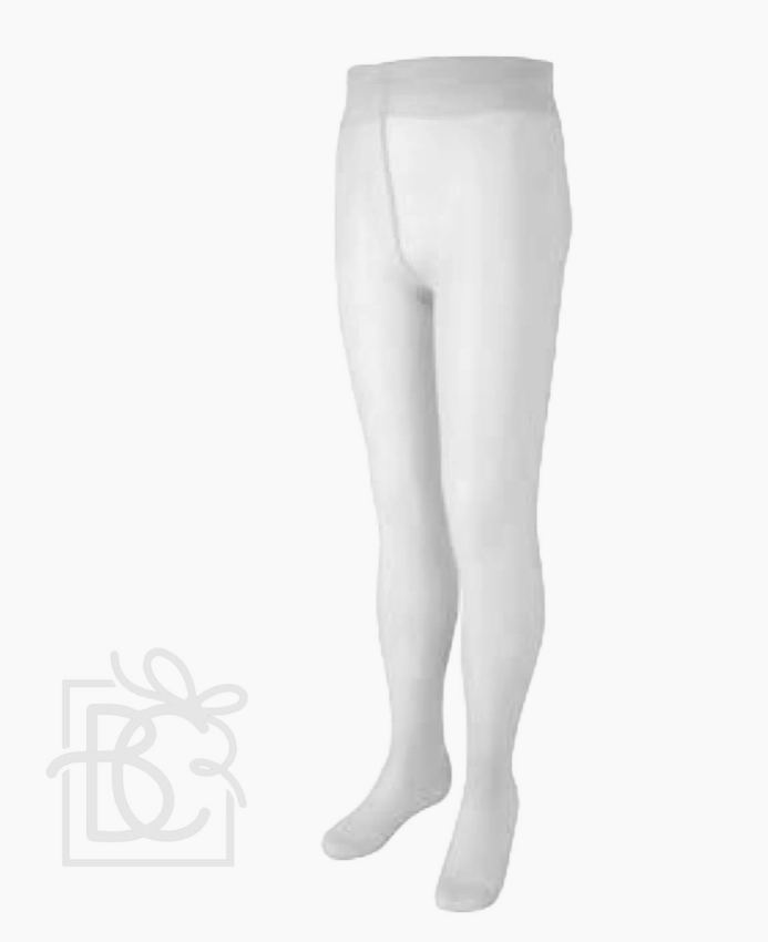 White Microfiber Tights - Carlomagno