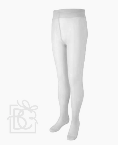 White Microfiber Tights - Carlomagno