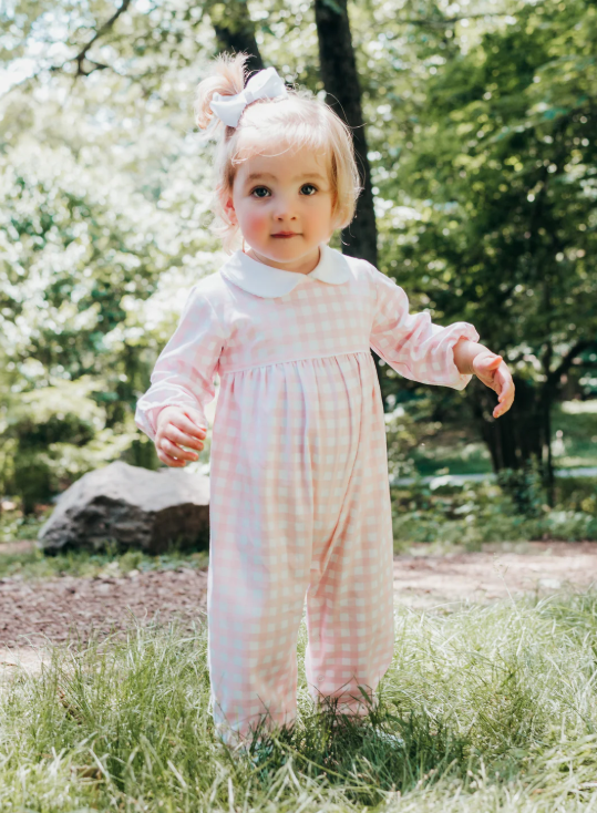 Pink Buffalo Pink Pima Romper - Maddie & Connor