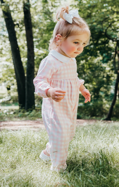 Pink Buffalo Pink Pima Romper - Maddie & Connor