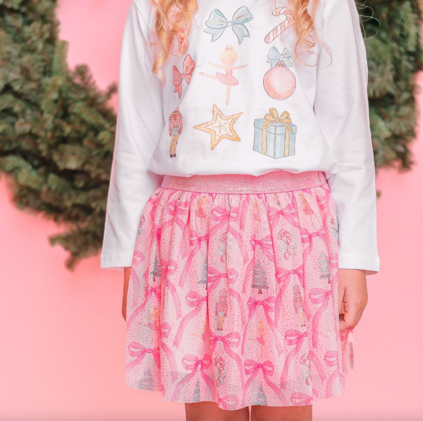 Pink Nutcracker Trellis Christmas Tutu - Sweet Wink