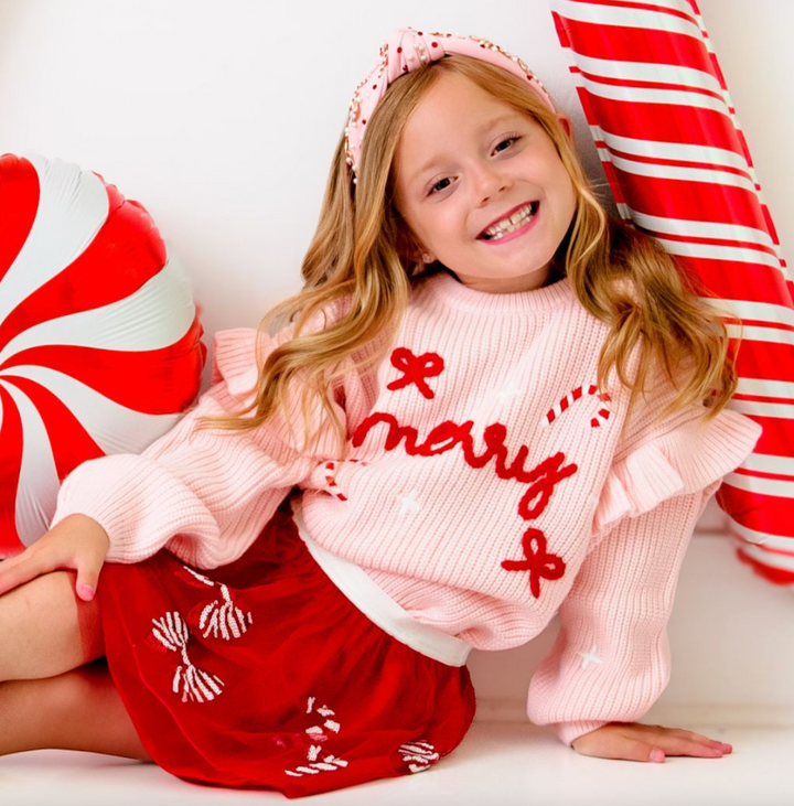 Coquette Merry Christmas Knit Sweater - Sweet Wink