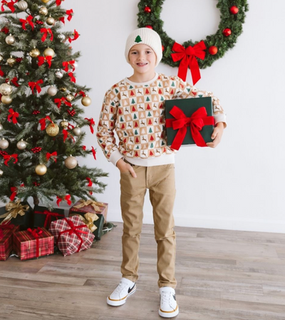 Boys Cabin Christmas Sweatshirt - Sweet Wink