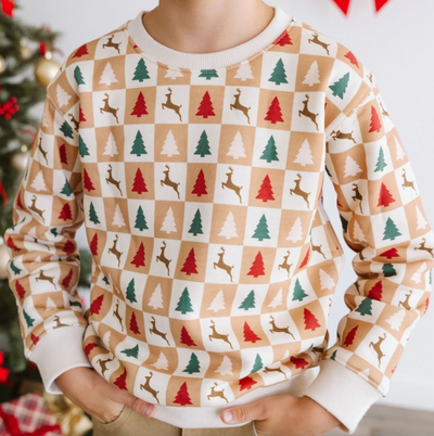 Boys Cabin Christmas Sweatshirt - Sweet Wink