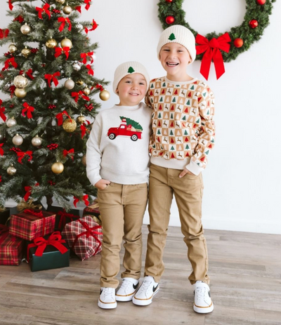 Boys Cabin Christmas Sweatshirt - Sweet Wink