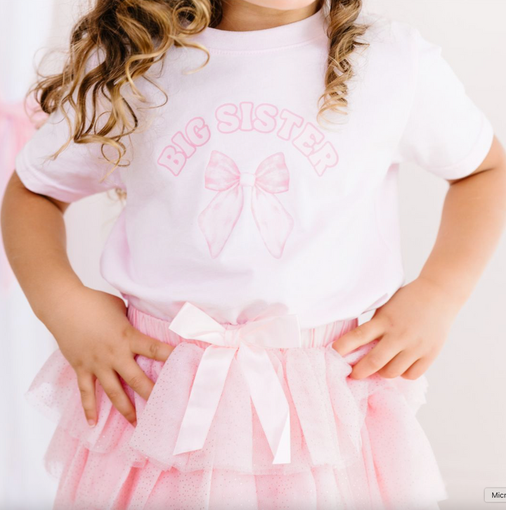 Big Sister Bow Short Sleeve T-Shirt - Sweet Wink