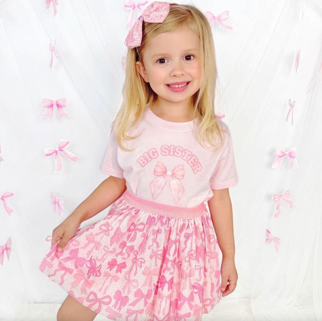 Big Sister Bow Short Sleeve T-Shirt - Sweet Wink