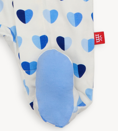 Blue Hearts Footie - Magnetic Me
