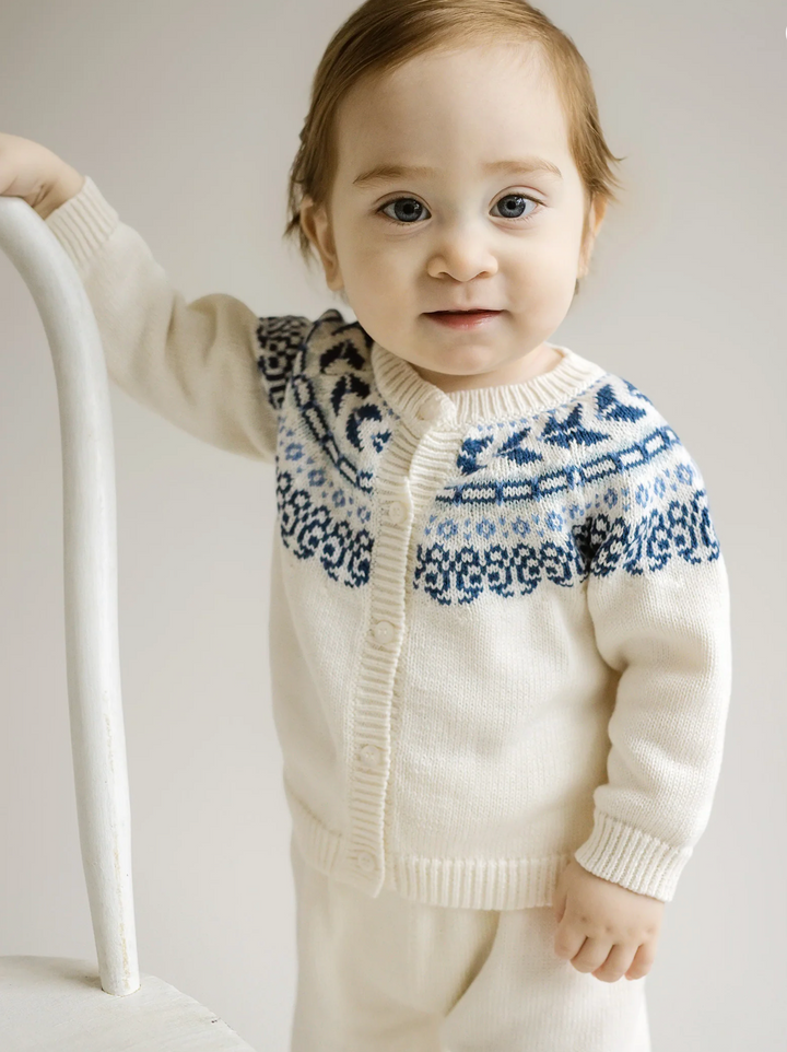 Fair Isle Knit Pant Set - Cuclie