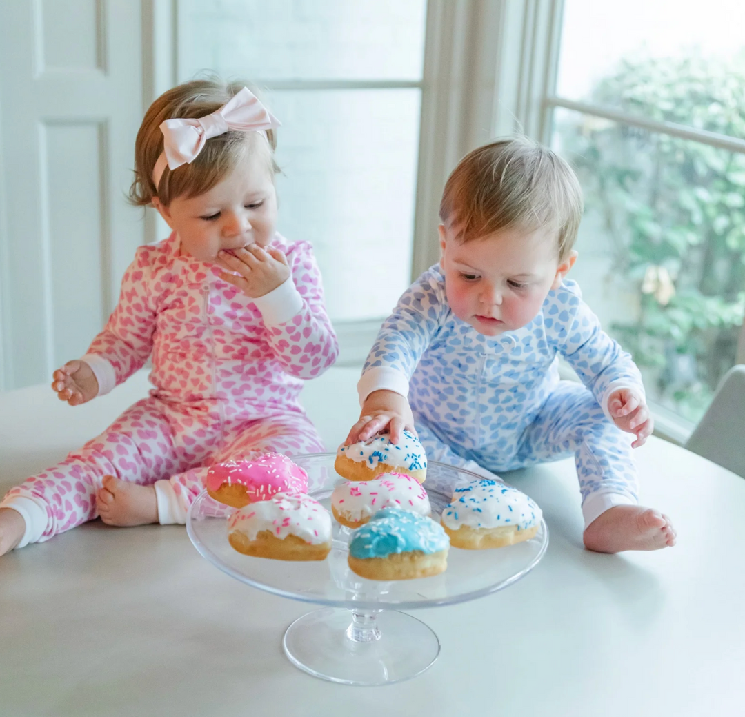 Pink Hearts Pima Pajamas - Lila & Hayes