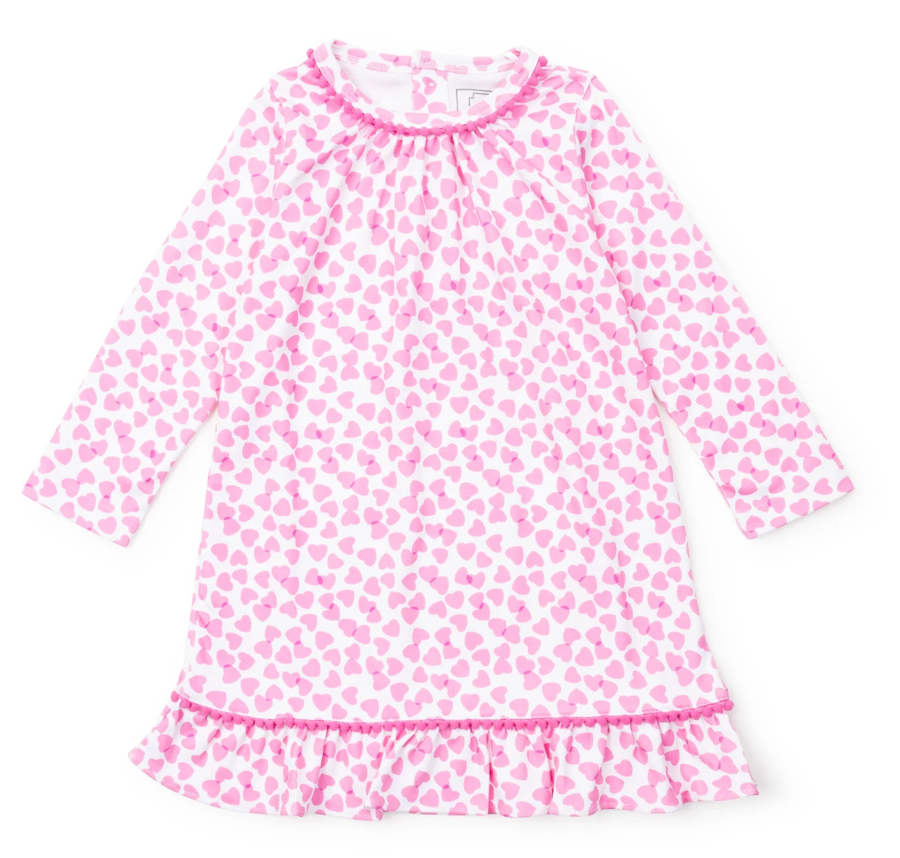 Pink Hearts Pima Pajamas - Lila & Hayes