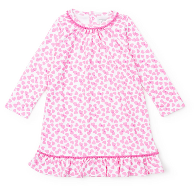 Pink Hearts Pima Pajamas - Lila & Hayes