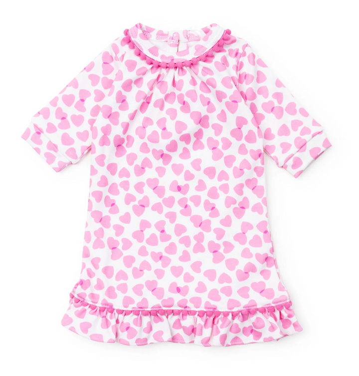 Pink Hearts Pima Pajamas - Lila & Hayes