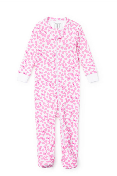 Pink Hearts Pima Pajamas - Lila & Hayes