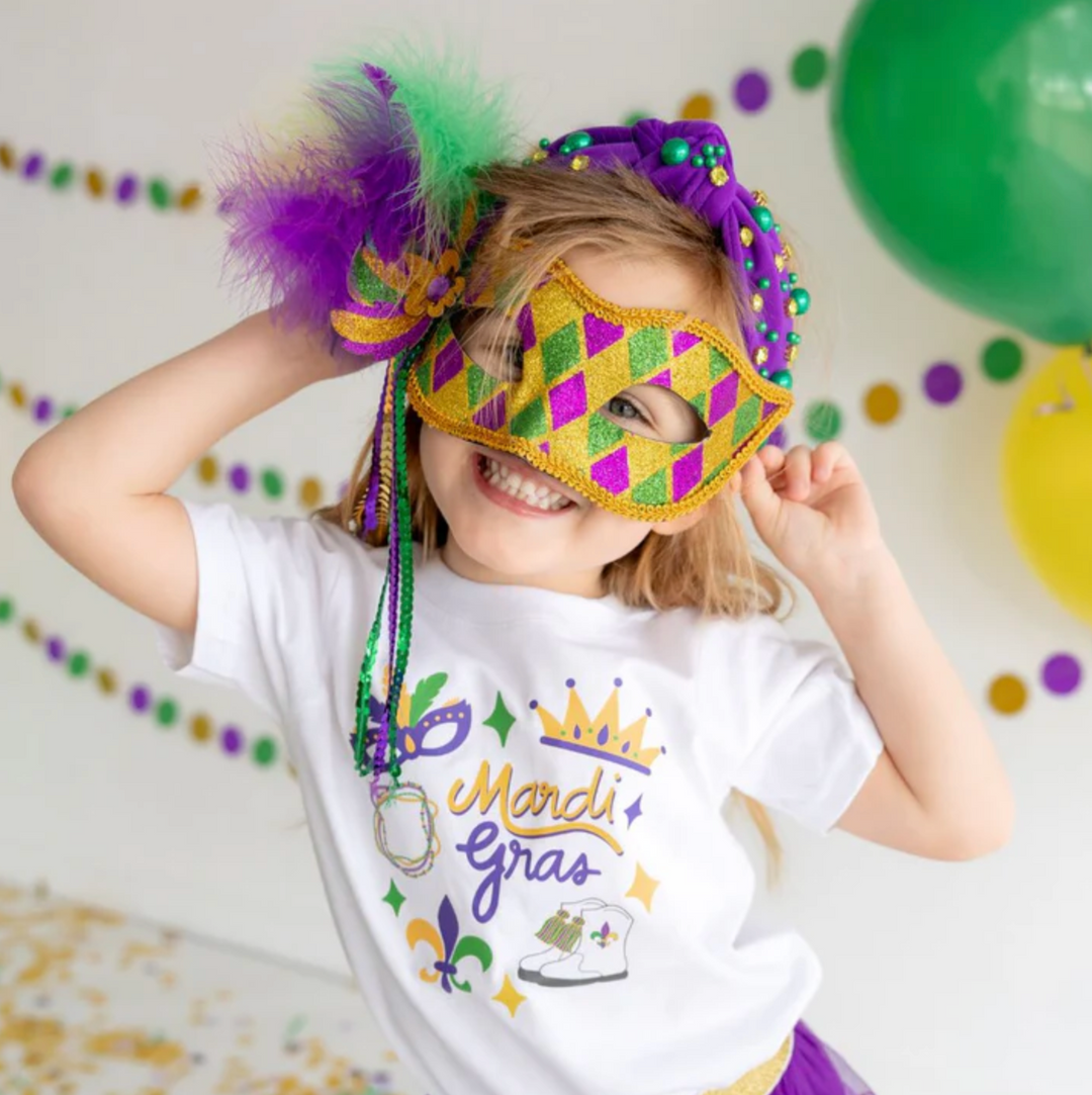 Mardi Gras Gemstone Headband - Sweet Wink