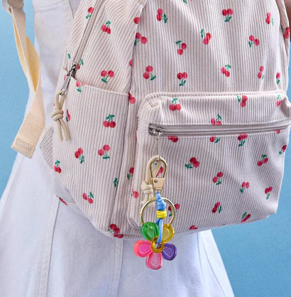 Rainbow Bloom Kids' Bag Charm - BaubleBar
