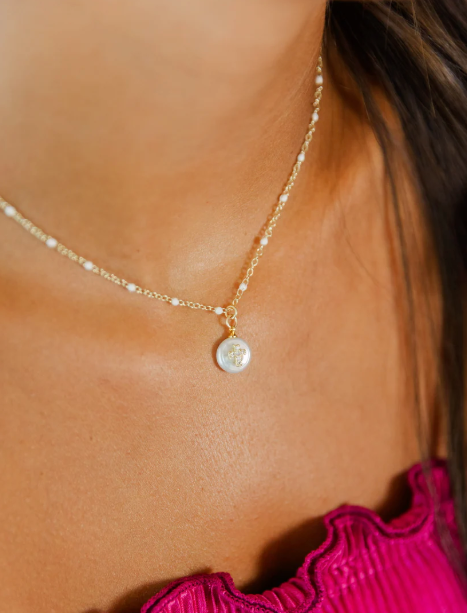 Madison Enamel Cross Necklace - Taylor Shaye