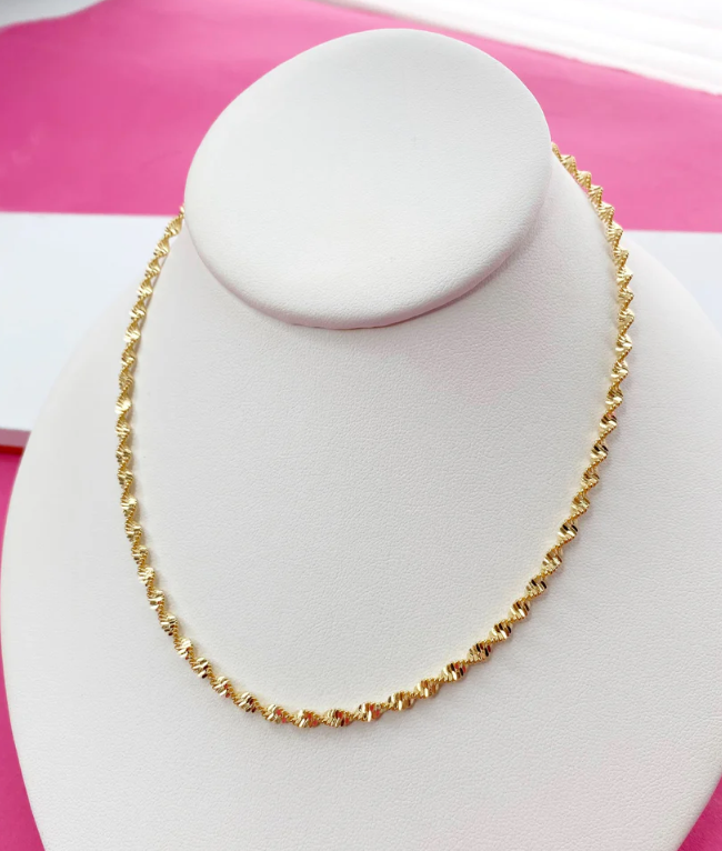 Gold Twisted Chain Choker - Taylor Shaye