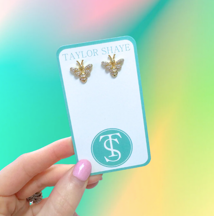 Gold Bee Studs - Taylor Shaye