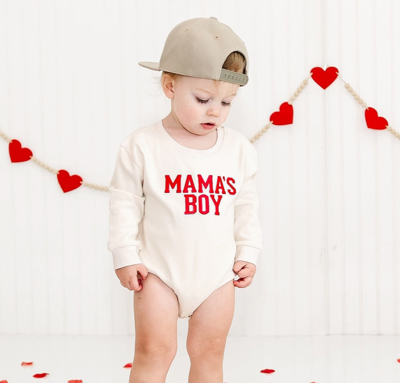 Mama's Boy Valentine's Day L/S Bubble - Sweet Wink