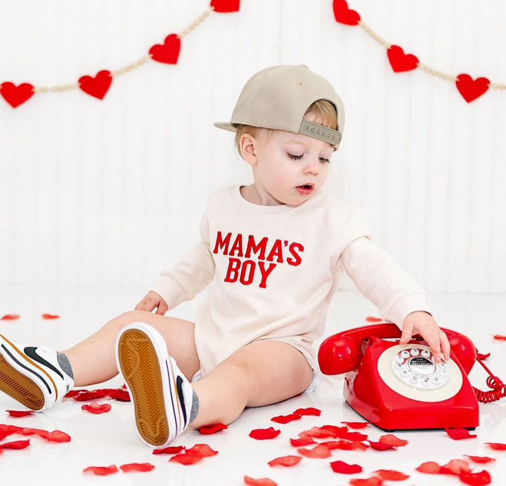 Mama's Boy Valentine's Day L/S Bubble - Sweet Wink