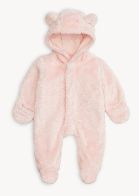 Magnetic Pram Minky Bear Footie - Magnetic Me