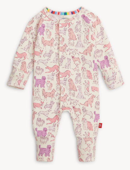 Pink Pups Convertible Coverall Romper - Magnetic Me