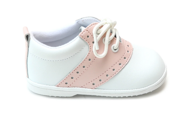 Pink & White Saddle Oxford Shoe - L'Amour