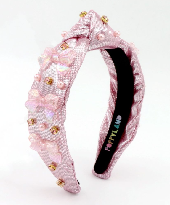 Pink Bowtiful Glam Headband - Poppyland