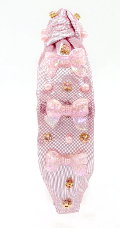 Pink Bowtiful Glam Headband - Poppyland