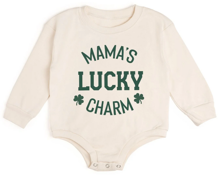 Mama's Lucky Charm St. Patrick's Day Long Sleeve Bubble - Sweet Wink