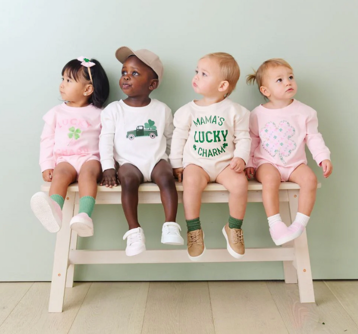Mama's Lucky Charm St. Patrick's Day Long Sleeve Bubble - Sweet Wink