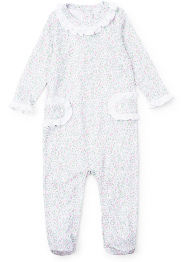 LUCY GIRLS' ROMPER - GARDEN SOIREE - Lila + Hayes