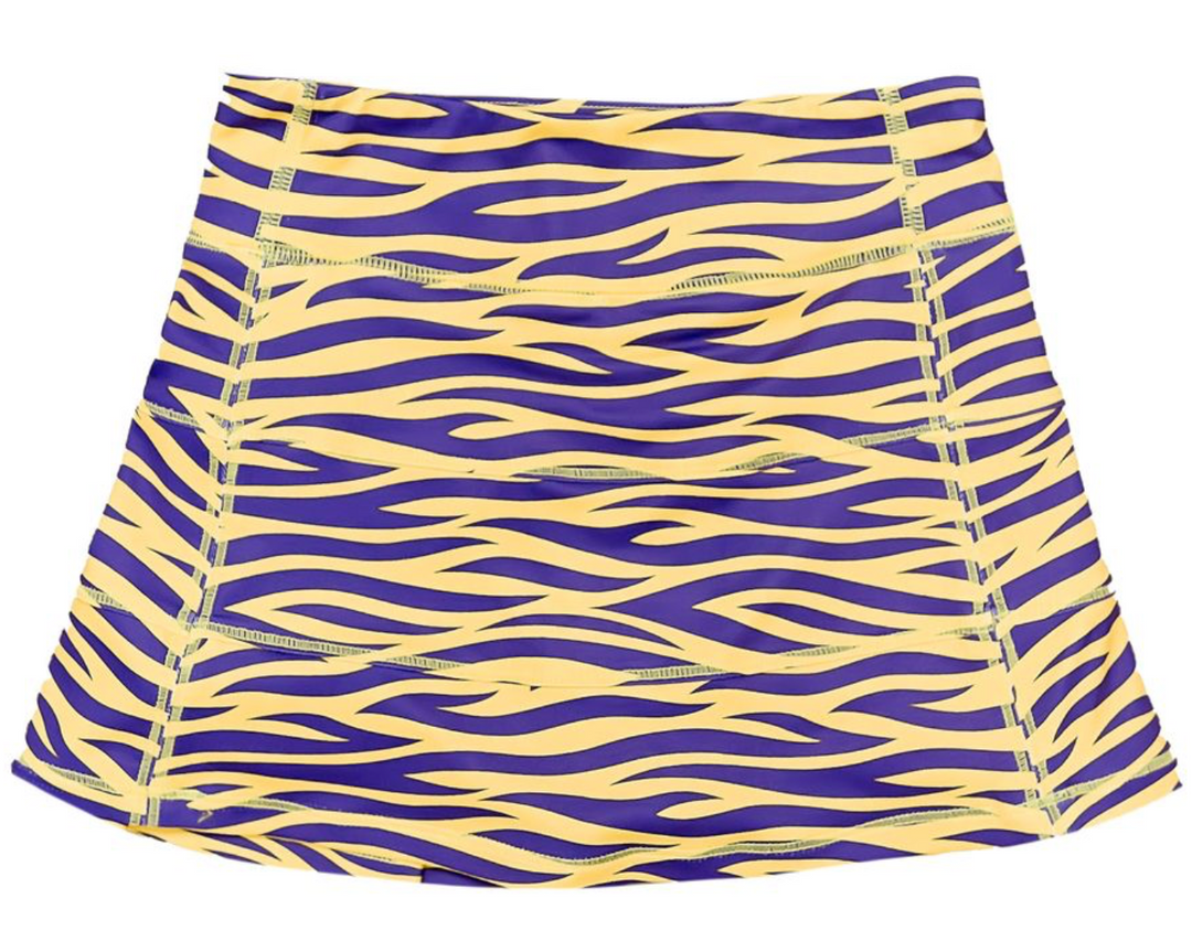 Tiger Striped Performance Tank & Skort - Belle Cher