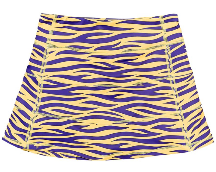 Tiger Striped Performance Tank & Skort - Belle Cher
