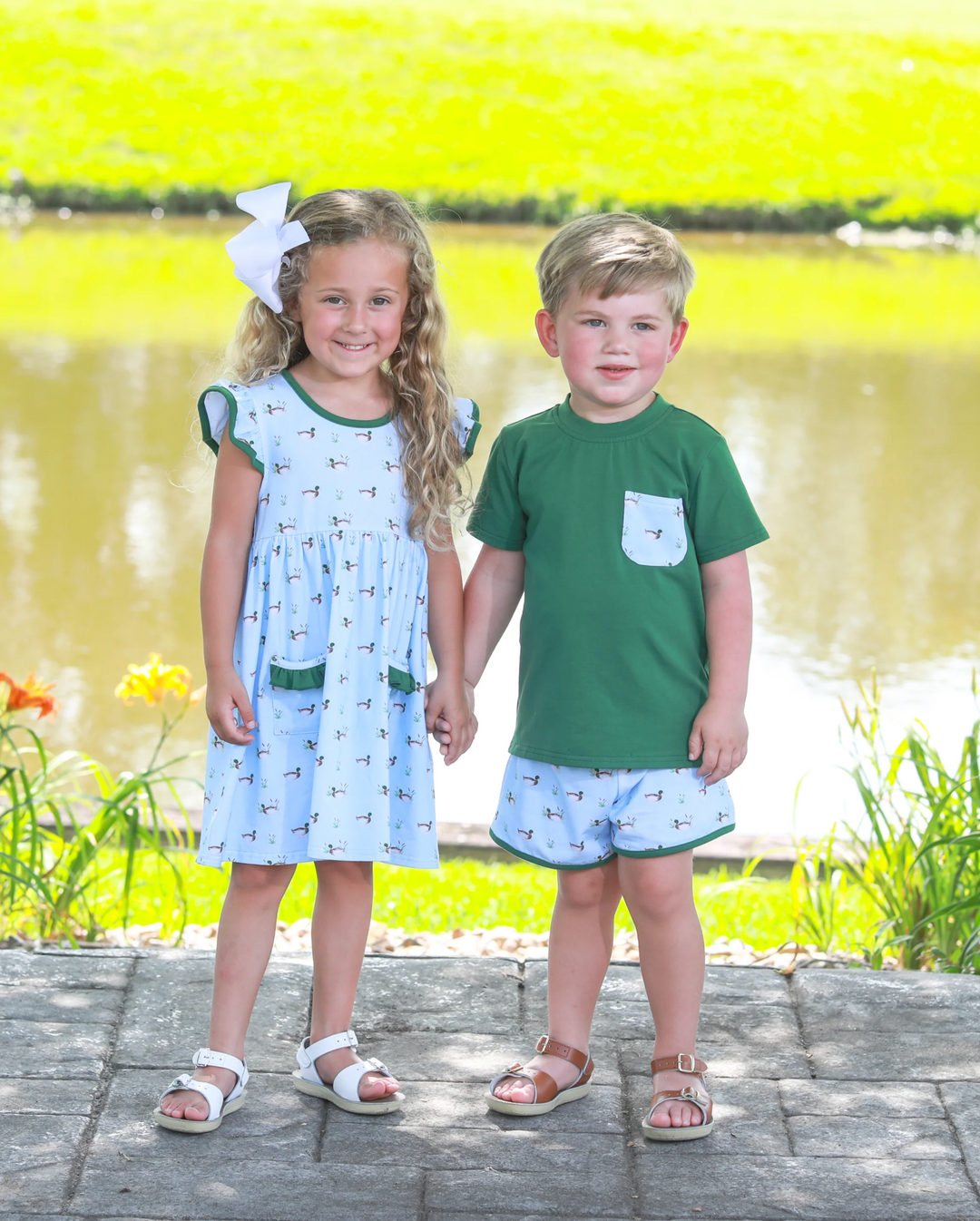 Ducks in a Row Dress - Trotter Street Kids