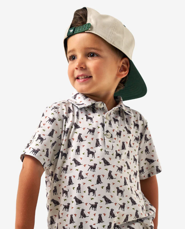 Ducks And Dogs Youth Performance Polo - Burlebo
