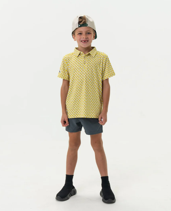 Grey with Deer Camo Pocket Youth Everyday Short - Burlebo