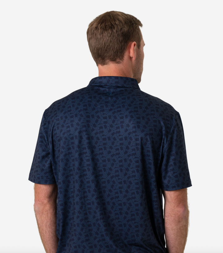 Stars and Stripes Navy Polo - Burlebo