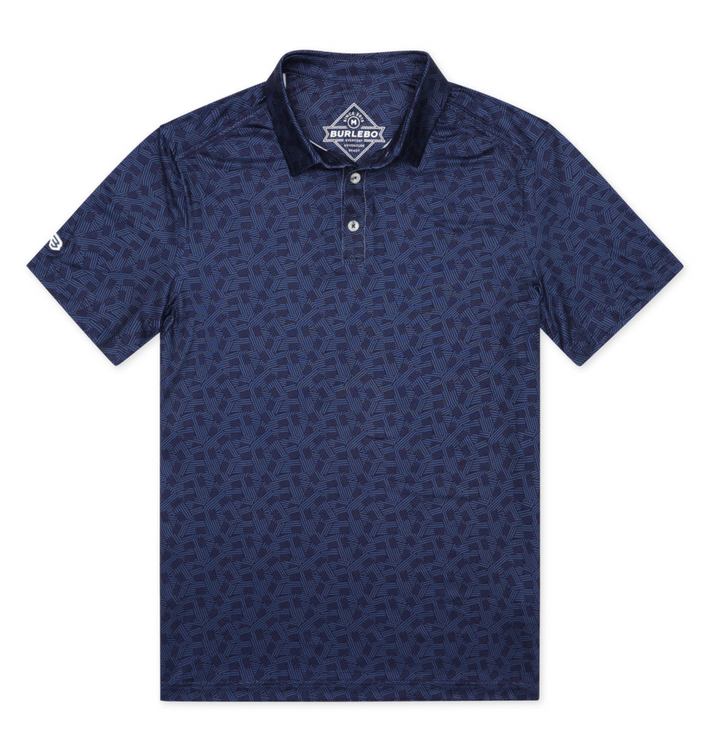 Stars and Stripes Navy Polo - Burlebo