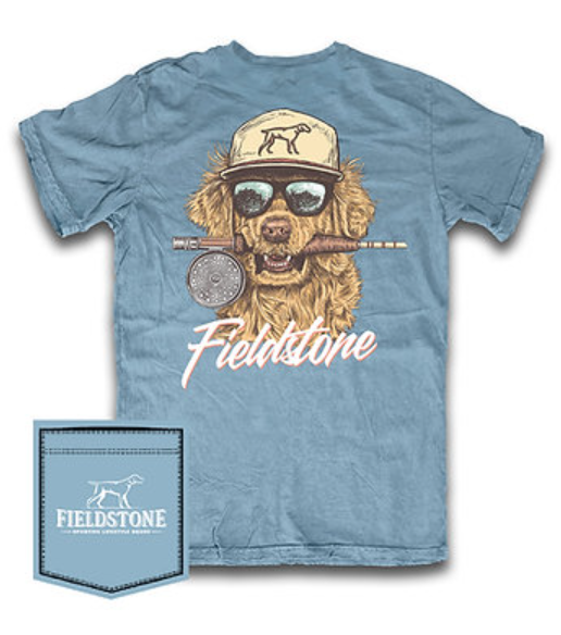Youth Reef Retriever Reel Tee - Fieldstone