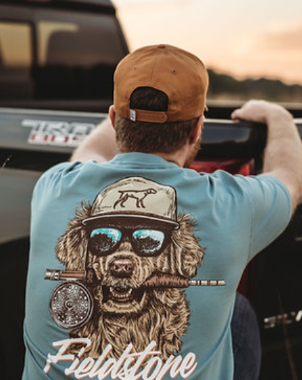 Youth Reef Retriever Reel Tee - Fieldstone