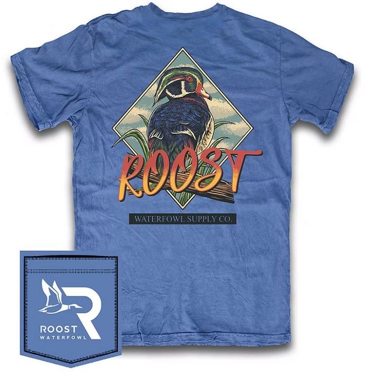 Youth Wood Duck Shield T-Shirt - Fieldstone