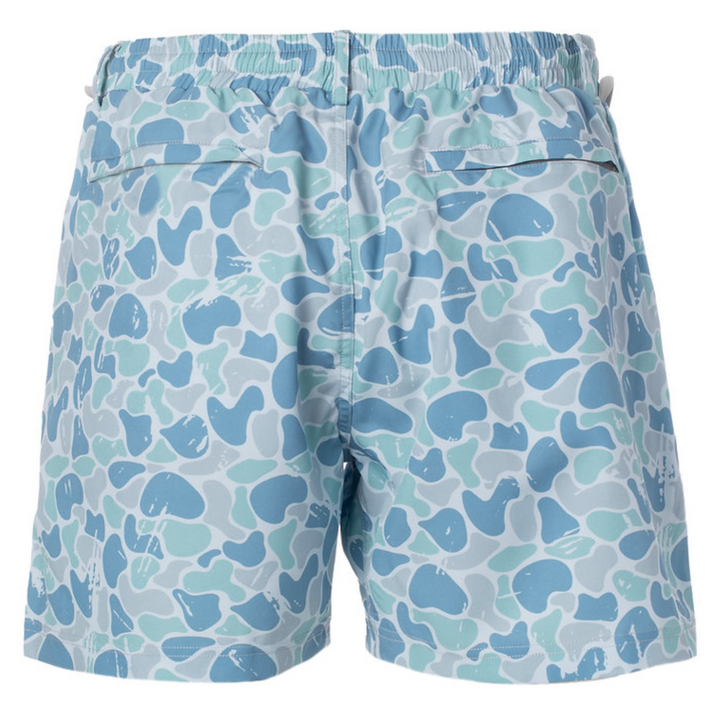 Saltwater Blue Camo Youth Shorts - Fieldstone